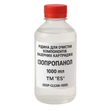 Рідина для очистки компонентів лазерних картриджів Ізопропанол флакон, 1000 мл, TM ES (ISOP-CLEAN-1000)