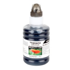 Чорнило Makkon для Epson 110 (C13T01L14A / C13T03P14A), пігментне, чорне, 140 мл.