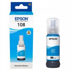 Чернило для Epson 108 (C13T09C24A), оригинал, голубое, 70 мл.