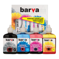 Комплект чорнил BARVA для Canon/HP/Lexmark UNIVERSAL №4 B/C/M/Y (CU4-090-MP), 4*90 мл.