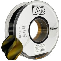 Двоколірний шовковий філамент Silk PLA (Prof. Lab) пластик для 3D принтера, чорно-золотий, 1,75 mm, 1 kg (FG-P98-E1) - TM ES
