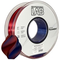 Двоколірний шовковий філамент Silk PLA (Prof. Lab) пластик для 3D принтера, червоно-синій, 1,75 mm, 1 kg (FG-P97-E1) - TM ES