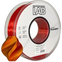 Двоколірний шовковий філамент Silk PLA (Prof. Lab) пластик для 3D принтера, червоно-золотистий, 1,75 mm, 1 kg (FG-P100-E1) - TM ES