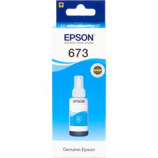 Чорнило для Epson T673-2 (C13T67324A), оригінал, блакитне, 70 мл.