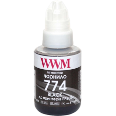 Чорнило WWM для Epson 774 (E774BP), пігментне, чорне, 140 мл. 